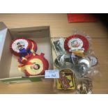 Speedway : Nice shoe box of various inc Rossettes,