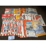 Speedway : 1950s programmes inc Belle Vue, Rye Hou