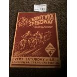 Speedway : Hackney Wick v Wembley programme 16/04/