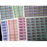 Stamps : Ajman 50 Kennedy sets , 25 Sets Fujeira 1