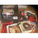Records : A good box of approx 100 singles 7" good