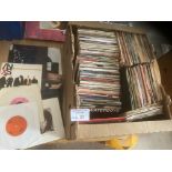Records : Large crate of 250+ 7" singles good lot