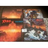 Records : DIO albums (4) includes 1 x 12" - all in