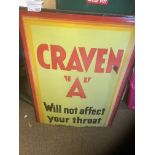 Collectables : Enamel Sign 'Craven A' original ena