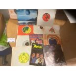 Records : 7" singles 'A' box of various 80+ items,