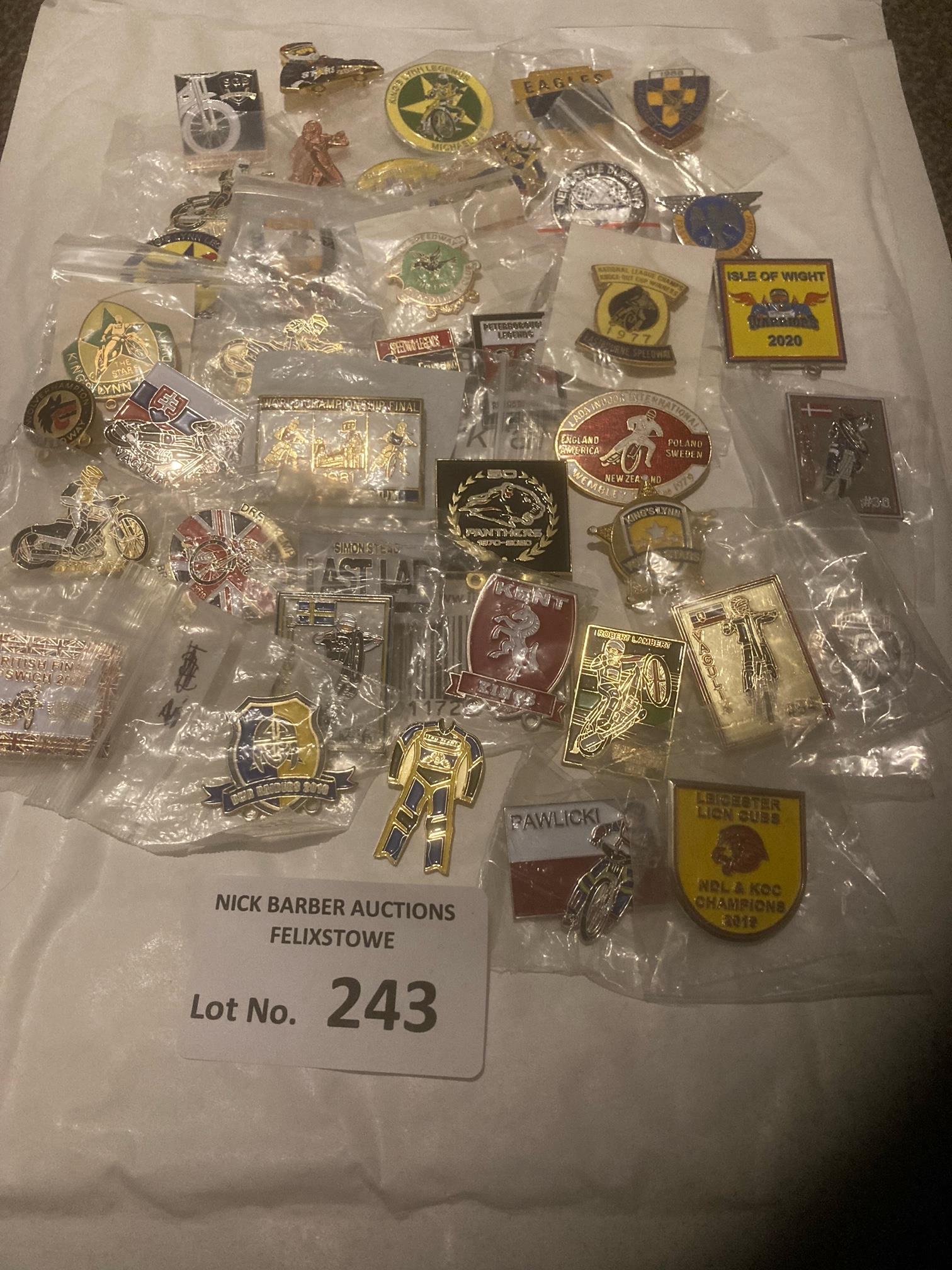 Speedway : Nice collection of Club/Rider GP badges