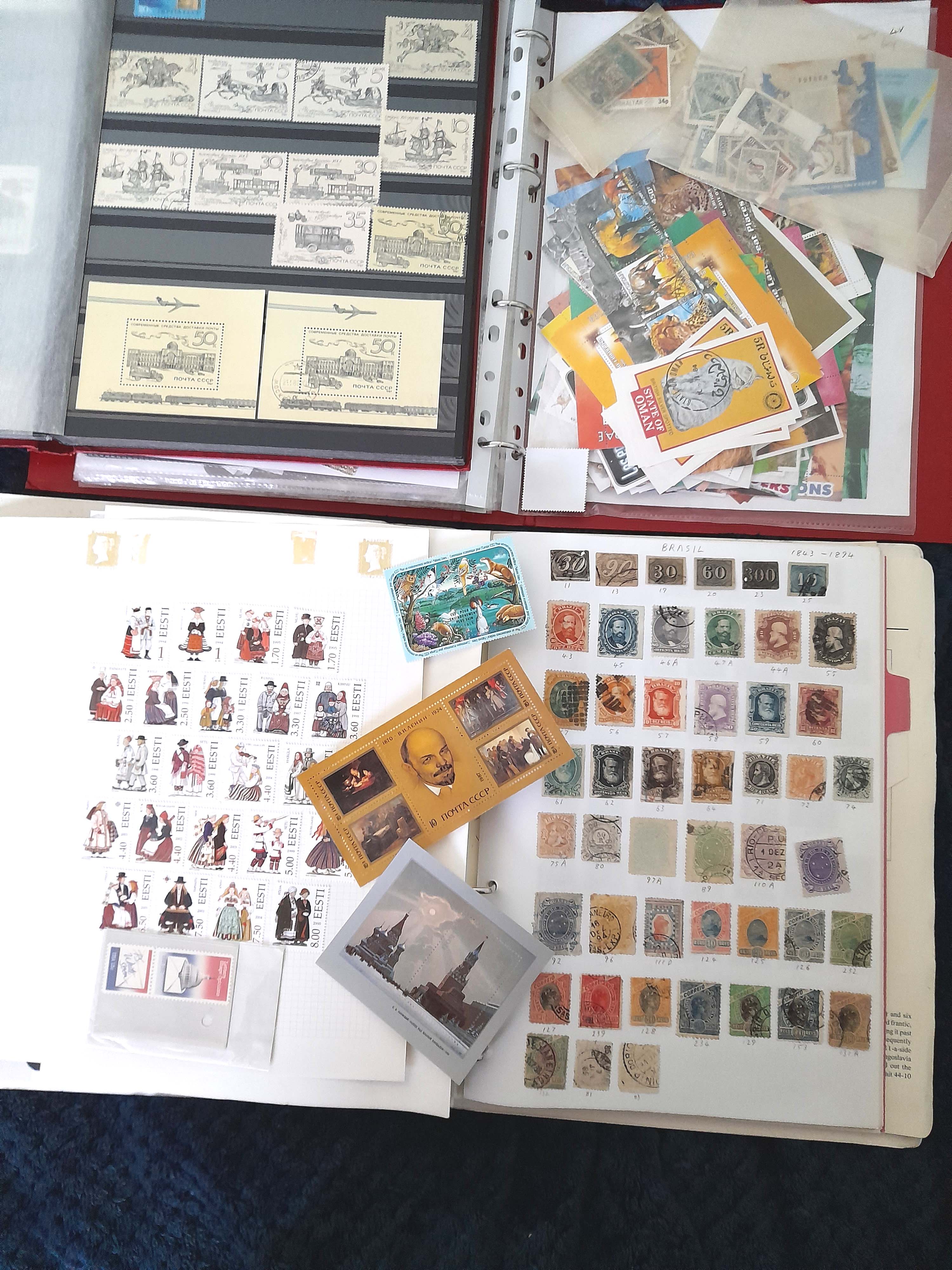 Stamps : Box Containing 3 Albums/Stockbooks incl. - Image 3 of 4