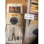 Records : 'l' collection of 7" singles great lot 8