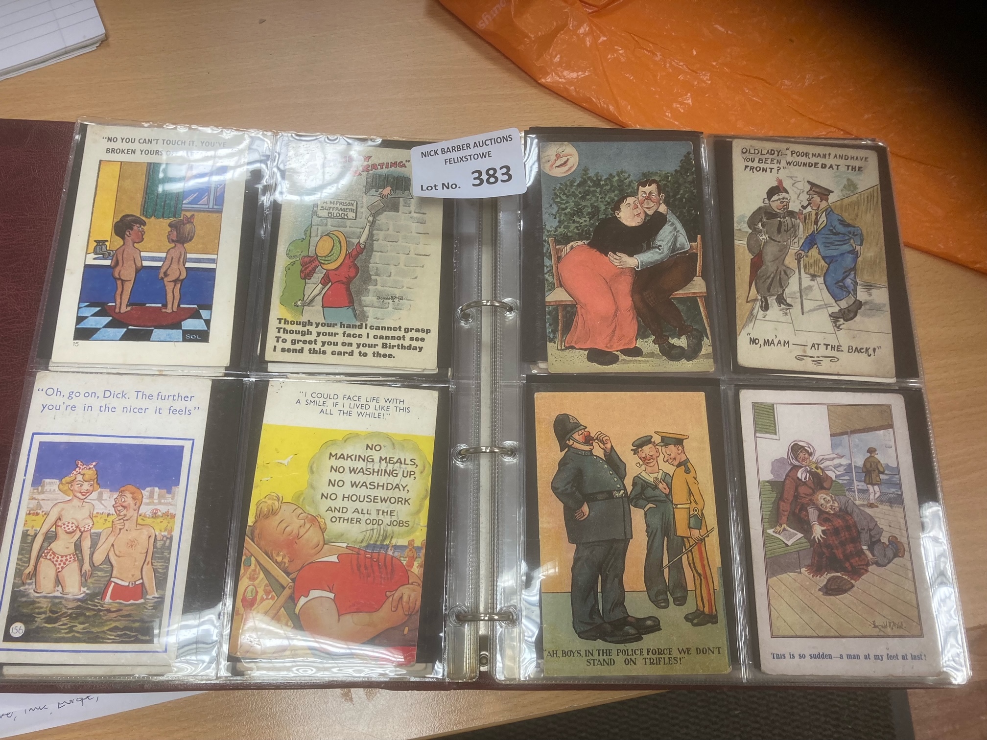 Postcards : Nice album of cards inc comic, militar - Image 4 of 4