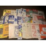 Football : Good lot of programmes mid 1950s-60s in