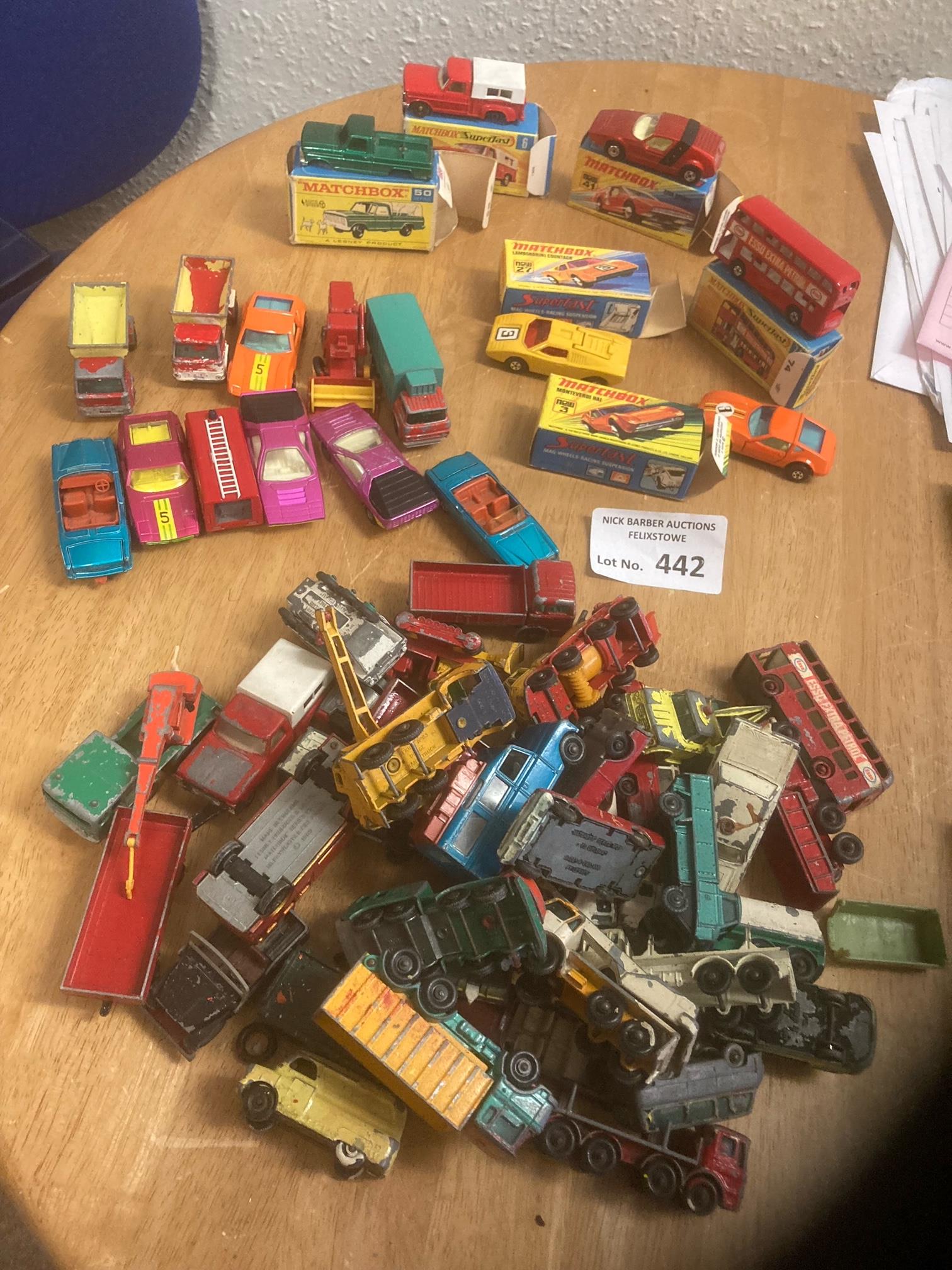 Diecast : Nice lot of Matchbox inc playworn - some