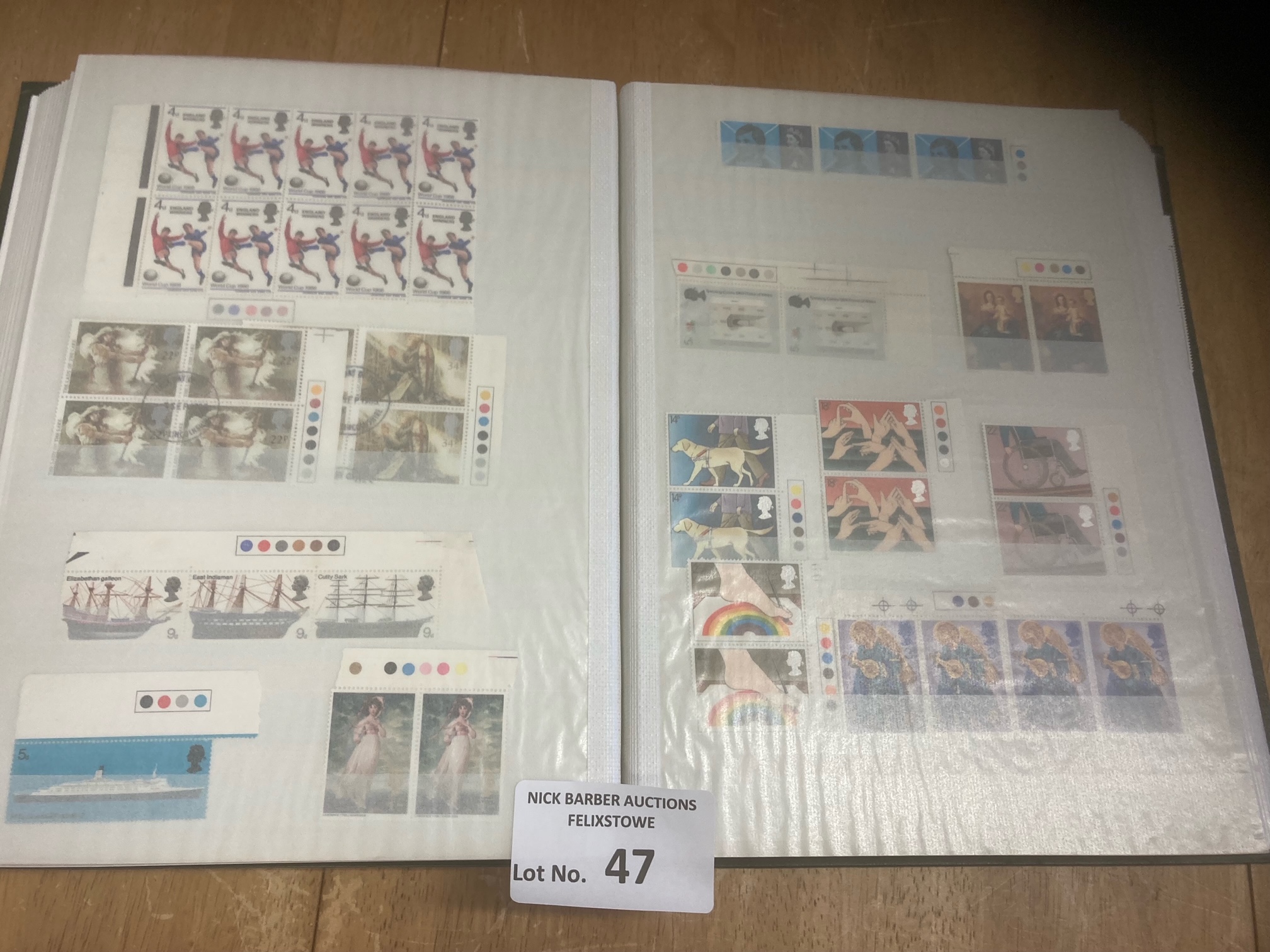 Stamps : GB heavy 64 page stockbook full of pre/po - Image 2 of 2