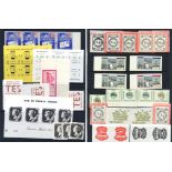 Stamps : Strike Posts (1971)in a Binder and Stockb