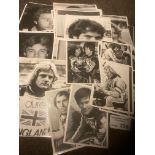 Speedway : Collection of b/w photos all signed fro