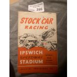 Stock Car : Ipswich Stock racing programme 8 pages