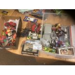 Diecast : 2 boxes of various mostly playworn inc D