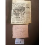 Records : Autographs BEATLES - super authentic col