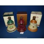 Three Wade 'Bell's Extra Special Old Scotch Whisky Christmas' 8 year old boxed decanters '1997',