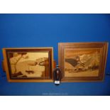 A Sorrento Italy marquetry wooden tray,