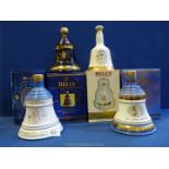 Four boxed Bell's decanters: 'Bell's Scotch Whisky decanter,