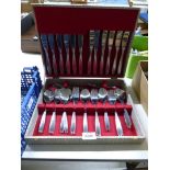 A Viners six place setting Canteen of cutlery.