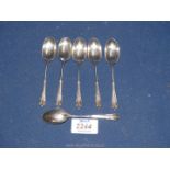 A set of Silver teaspoons, Sheffield 1913,