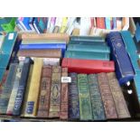 A box of Victorian Poetical works and novels