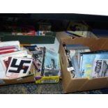 3 boxes of books to include Books of the "RAF", "Combined Operations, 1940-1942, " "Submarines",