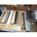 A Box of books to include Amateur Works, Chemical Apparatus by W.J. George Ltd.,, etc.