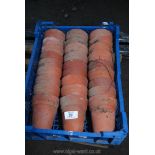 27 terracotta flower pots 3".