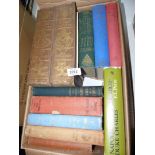 A box of books to include; Vol II and III of 'Thiers Historical Works',