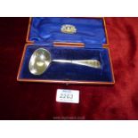 A Silver christening spoon,