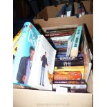 A box of books to include Ian Rankin, Tom Kratman, Jodylynn Nye, etc.