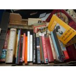 A quantity of books to include South to Gascony, The Lost symbol by Dan Brown etc.