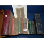 A quantity of old books to include Farmer Giles of Ham, Peter Duck by Arthur Ransome,