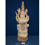 A Chinese Tang Dynasty tomb guardian or earth spirit,