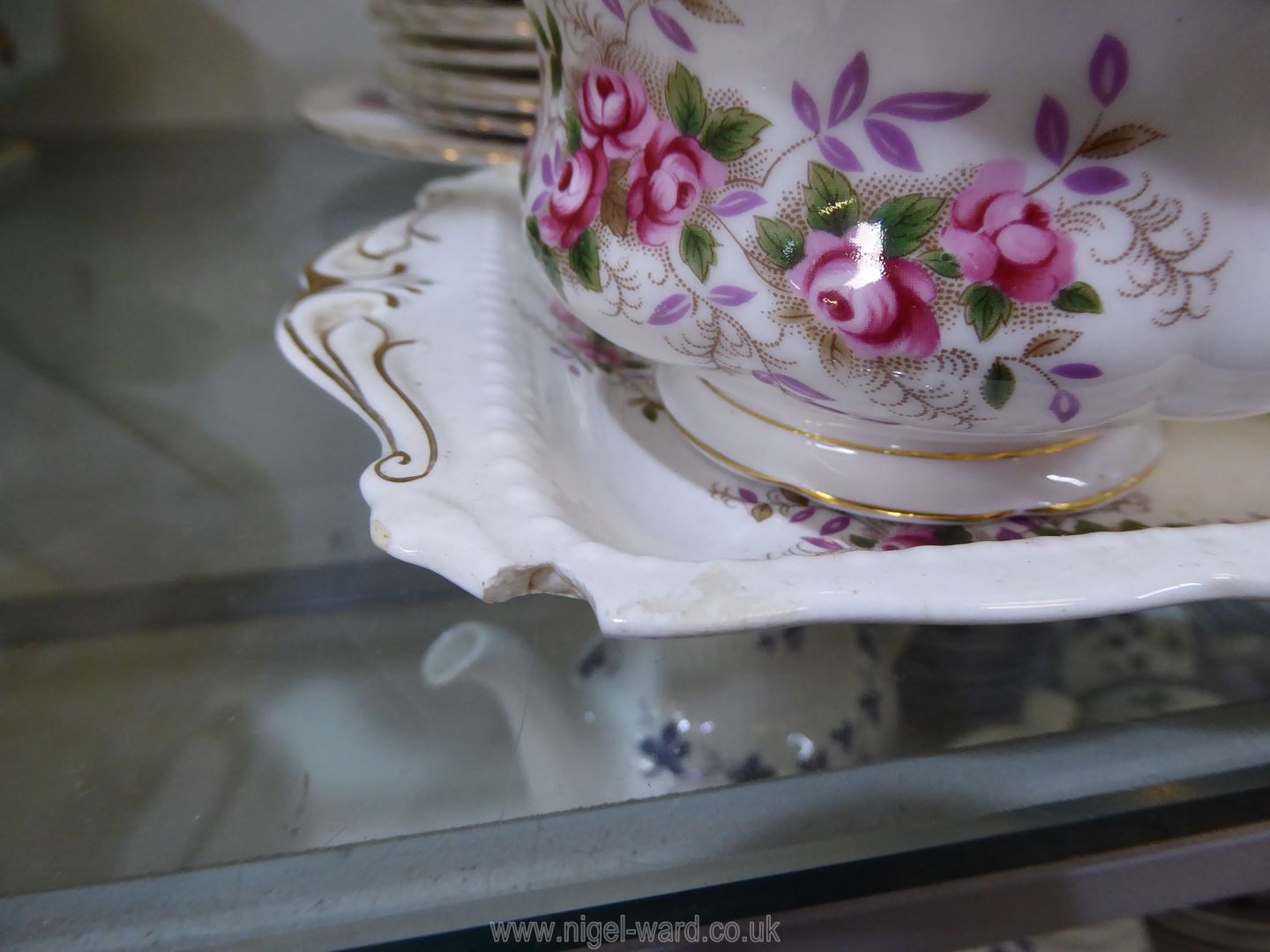 A Royal Albert 'Lavender Rose' part tea and breakfast set including 10 cups, 12 saucers, - Image 6 of 6