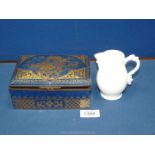 A powder blue porcelain box,