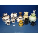 A quantity of china including part Teaset in Imari style design, Winnie the Pooh cookie jar,