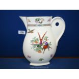 An unusual china wall Plaque in the form of a jug,