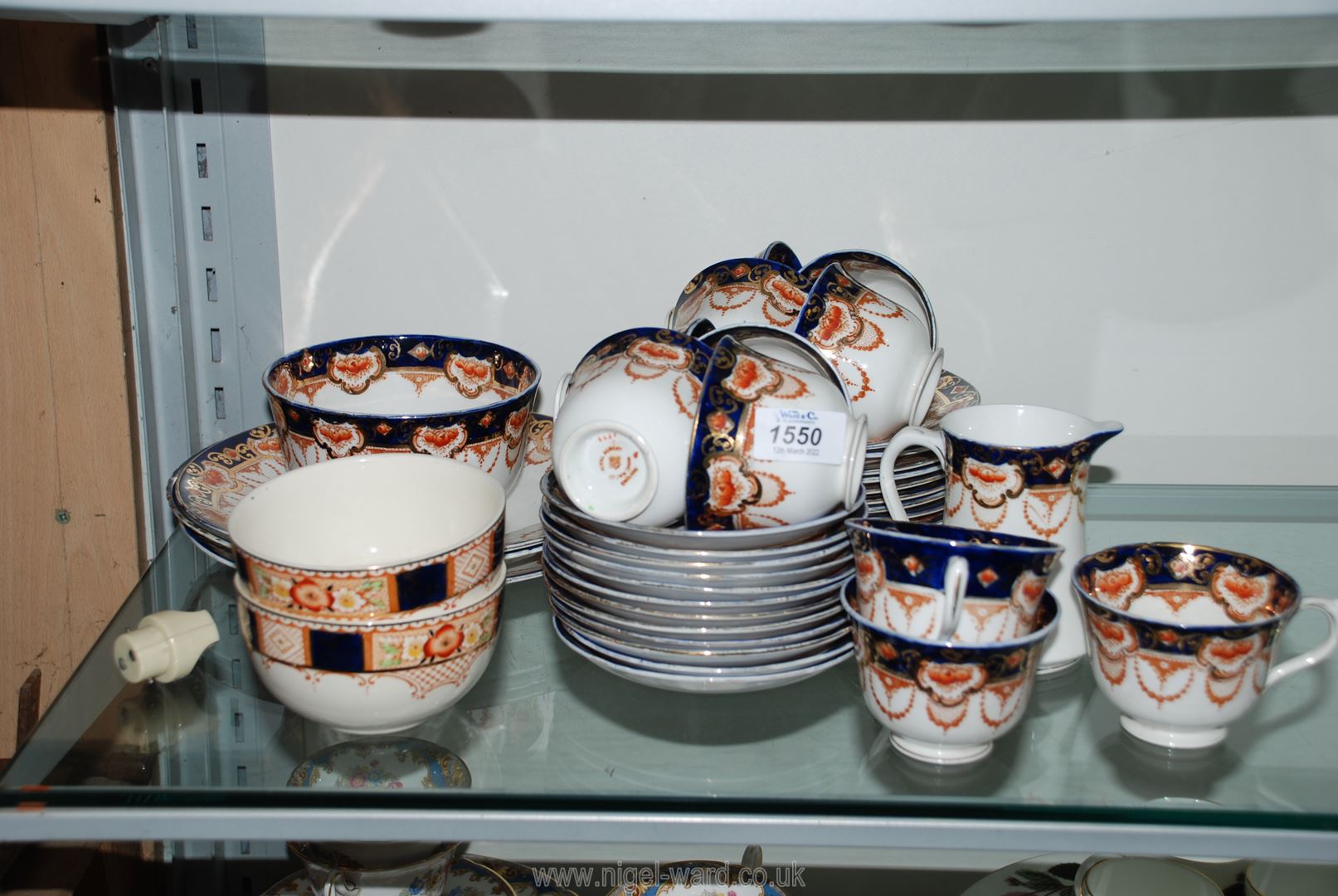 A Royal Albert part tea set to include 12 saucers, 12 tea plates, 11 cups, milk etc.