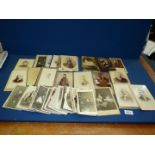 A quantity of Victorian cabinet photographs, mainly from studios in Yorkshire and Lancashire,