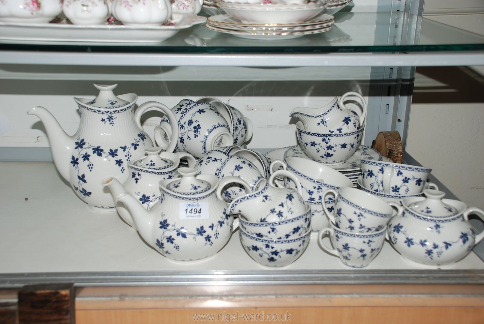 A quantity of Royal Doulton 'Yorktown' tea and coffee ware to include; 6 coffee cups, 5 saucers, - Image 2 of 2