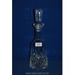 A Waterford crystal 'Lismore' sherry Decanter (chip to stopper)