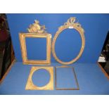 A quantity of various picture frames, some a/f.