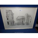 A framed Paul Draper print of The Royal Opera House, Covent Garden.