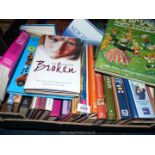 A box of books to include Medicines and Drugs, Catherine Cookson etc.