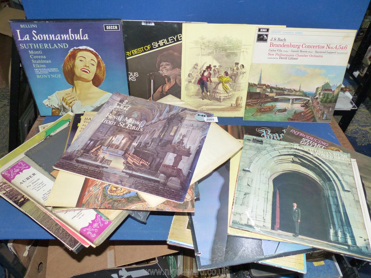 A quantity of LP's to include Leo Sayer, Shirley Bassey, Haydn concertos etc.