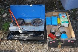 Camping equipment, gas cooker, etc.
