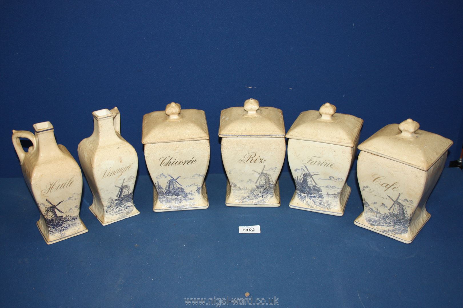 A set of foreign storage jars.